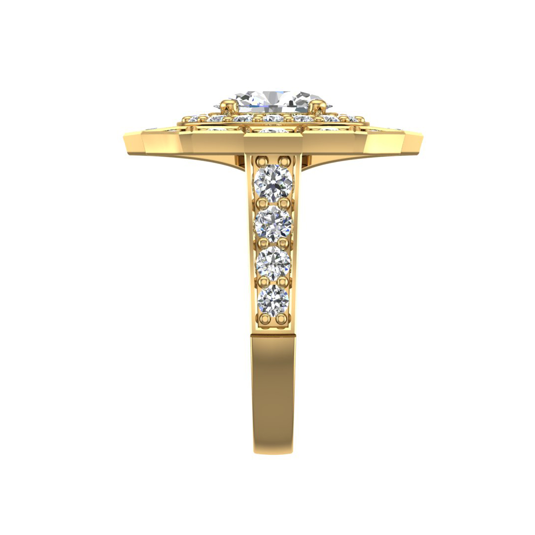 Everlee Halo Engagement Ring